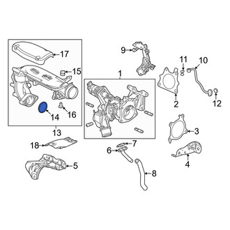 Honda OE - Turbocharger Inlet Hose Gasket