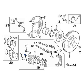 Honda OE - Front Brake Bleeder Screw