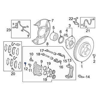 Honda OE - Rear Brake Bleeder Screw Cap