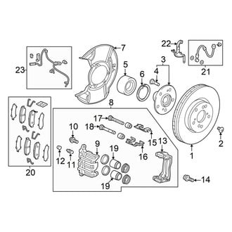 Honda OE - Front Suspension - Brake Components (e FCEV)