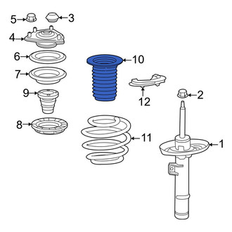 Honda OE - Front Suspension Strut Bellows