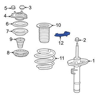 Honda OE - Front Right Upper Coil Spring Insulator