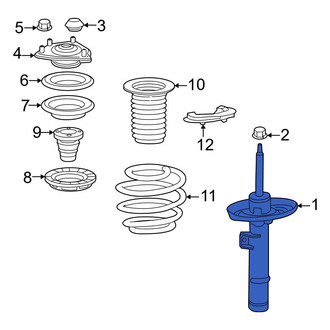 Honda OE - Front Right Suspension Strut