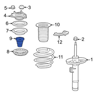 Honda OE - Front Suspension Strut Bumper