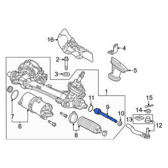 Honda OE - Right Outer Steering Tie Rod End