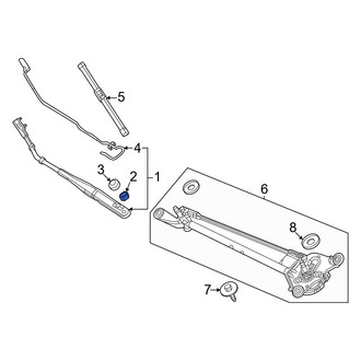 Honda OE - Wiper Arm Nut