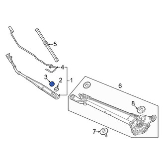 Honda OE - Wiper Arm Cap