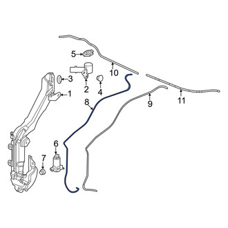 Honda OE - Front Windshield Washer Hose