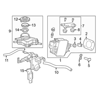 Honda OE - Cowl - Components on Dash Panel (Brake Pedal, Feel Simulator), (Hybrid Sport / Hybrid Sport Touring / Hybrid Sport-L / Hybrid TrailSport)