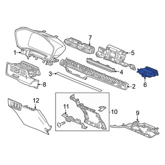 Honda OE - Right Dashboard Air Vent