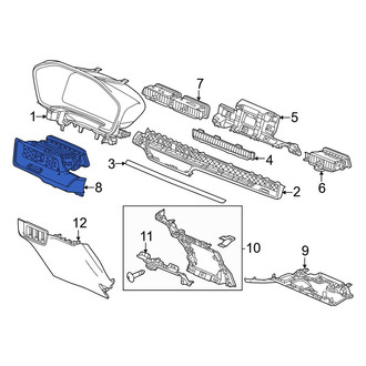Honda OE - Left Dashboard Air Vent