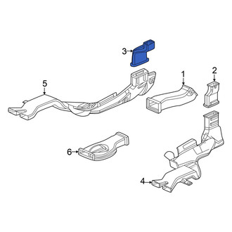 Honda OE - Left Upper Instrument Panel Air Duct