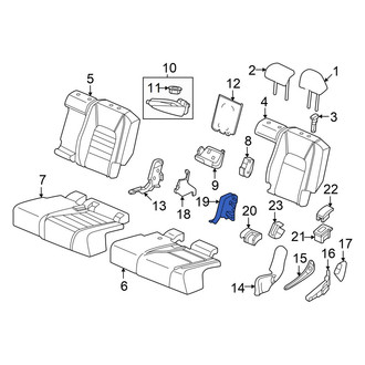 Honda OE - Rear Left Inner Seat Hinge Cover