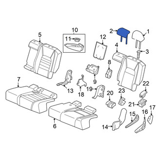 Honda OE - Rear Left Inner Headrest