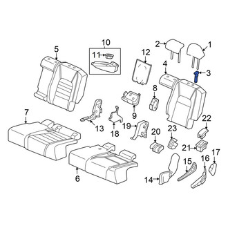 Honda OE - Rear Left Headrest Guide