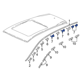 Honda OE - Roof Drip Molding Clip