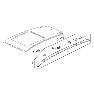 Honda OE - Center Roof Luggage Carrier Side Rail Cap