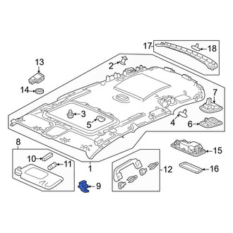 Honda OE - Left Sun Visor Holder