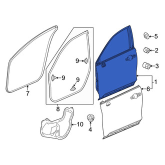 Honda OE - Front Right Door Shell
