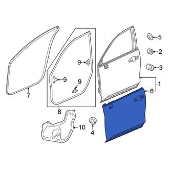 Honda OE - Front Right Outer Door Outer Panel