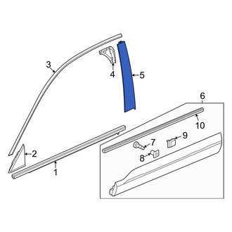 Honda OE - Rear Right Forward Door Applique