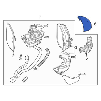 Honda OE - Front Left Lower Door Mirror Cover