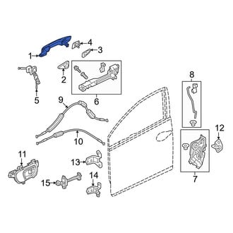 Honda OE - Front Left Outer Exterior Door Handle