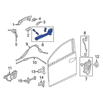 Honda OE - Front Right Exterior Door Handle Base