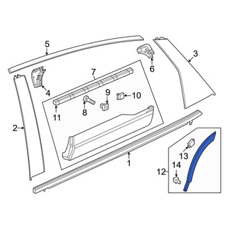 Honda OE - Rear Right Forward Wheel Arch Molding