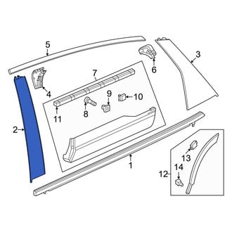 Honda OE - Front Left Forward Door Applique