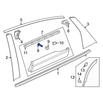 Honda OE - Door Molding Screw