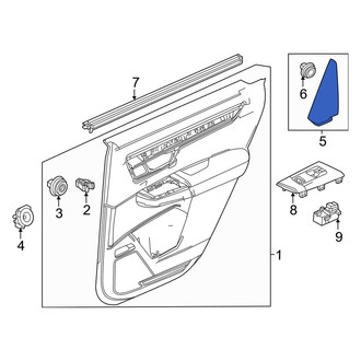 Honda OE - Front Right Door Trim Molding