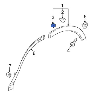 Honda OE - Rear Wheel Arch Molding Clip