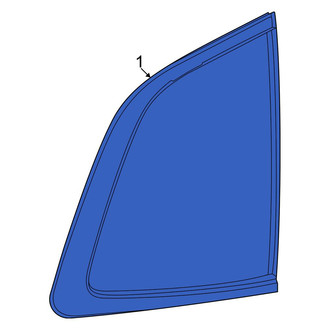 Honda OE - Rear Left Quarter Glass