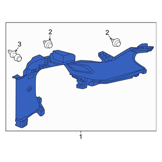 Honda OE - Rear Left Upper Interior Quarter Panel Trim Panel