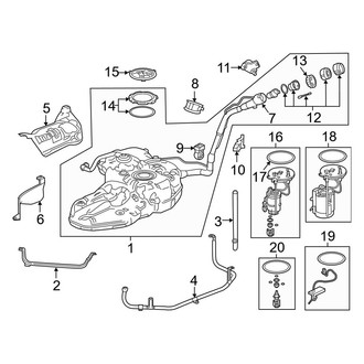 Honda OE - Fuel System Components