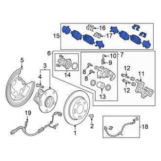 Honda OE - Rear Disc Brake Pad Set