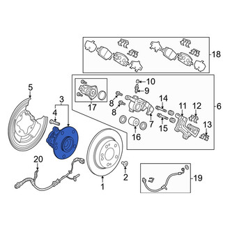 Honda OE - Rear Wheel Bearing and Hub Assembly
