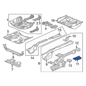 Honda OE - Rear Left Floor Extension