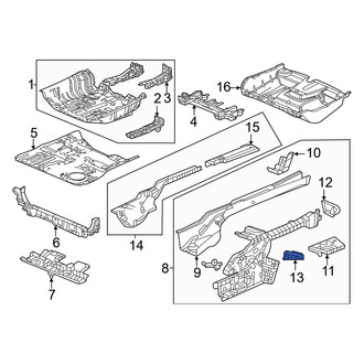 Honda OE - Left Frame Side Member Bracket