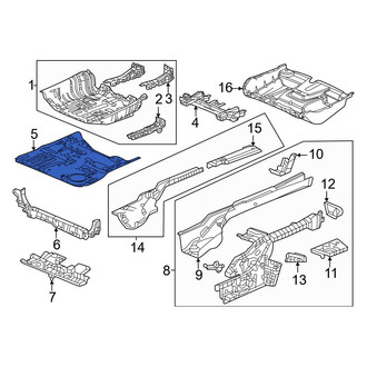 Honda OE - Rear Rearward Floor Pan