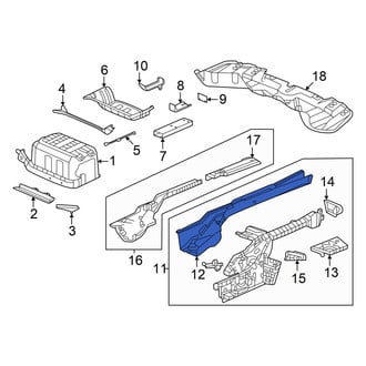 Honda OE - Rear Left Frame Side Member