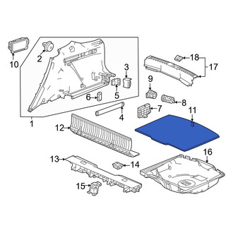 Honda OE - Rear Spare Tire Compartment Cover
