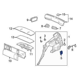 Honda OE - Rear Interior Quarter Panel Trim Panel Access Cover