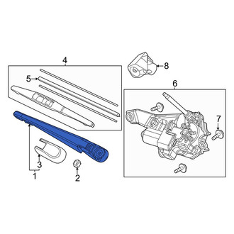 Honda OE - Rear Wiper Arm