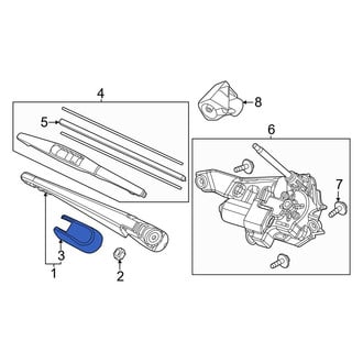 Honda OE - Rear Wiper Arm Cover