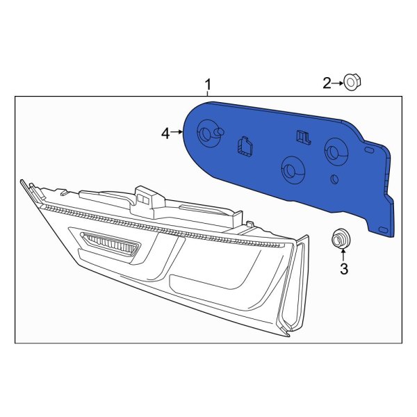 Honda OE 341523A0A01 Back Up Light Assembly Gasket