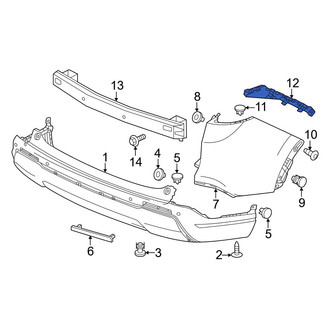 Honda OE - Rear Left Bumper Guide