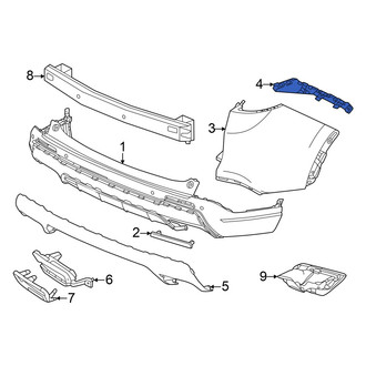 Honda OE - Rear Left Bumper Guide