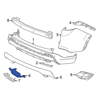 Honda OE - Left Bumper Molding Bracket